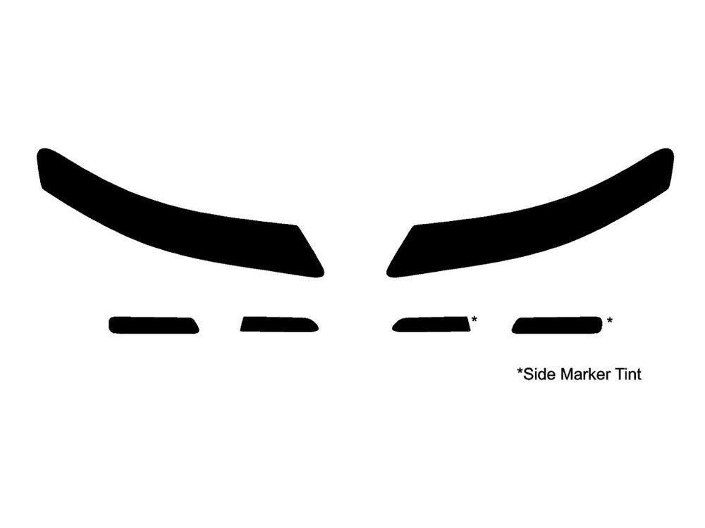 Rvinyl Headlight Protection Film Covers Compatible with Acura TL 2004-2008 - Blackout Smoke