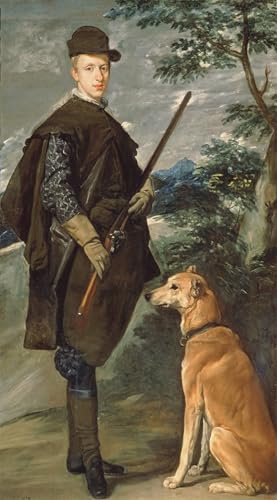 Lienzo decorativo para pared de Velazquez: pintura mural de 60x90cm del Cardenal Infante