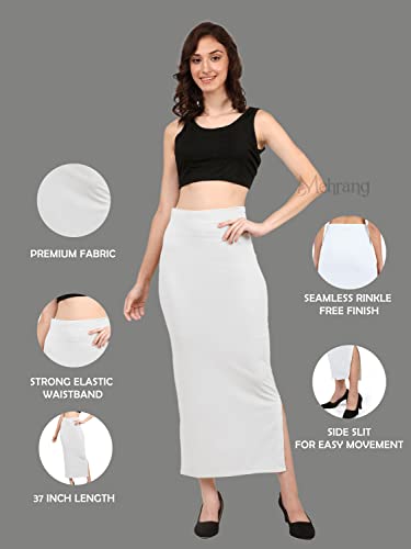 Image of Mehrang Stretchable Saree Shapewear Petticoat for Women, Cotton Blended,Petticoat,Skirts for Women,Shape Wear Dress for Saree