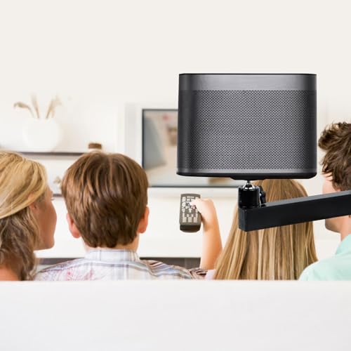 mimzemamz Beamer Halterung Wand Projector Stand, Beamer Wandhalterung Verstellbare 360° Drehbar, Metall Projektor Ständer mit 1/4-Zoll-Schraubschnittstelle für Heimkino, Büro, Spielzimmer