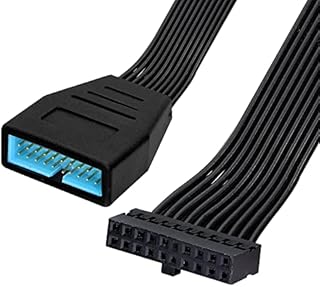 GINTOOYUN USB 3.0 Header Extension Cable,USB 3.0 19/20 Pin Male to Female Internal Extension Adapter(5.9 inch)