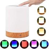 ▶ Berühren Sie die bunten Lichter: Kann als Touch-Tischlampe, Leselampe, Nachttischlampe oder farbwechselndes LED-Licht verwendet werden. Das Touchpanel bietet volle Kontrolle für ein einfaches Umschalten zwischen Lichtmodus und Ein- / Ausschalten.