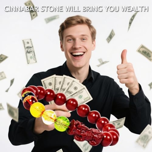 Natural Cinnabar Feng Shui Pixiu Lucky Red Rope Bracelet - 2025 Good Luck Charm Wealth Attraction Protection Amulet for Men Women Unisex Spiritual Energy Jewelry2