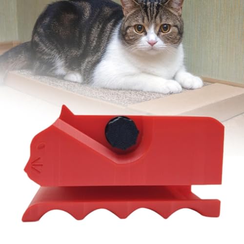 MYCENSE Cortador de Papelão com Impressão 3D para Gatos, Vermelho