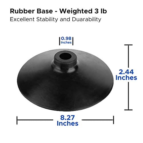 Aka Sports Gear 6 Rubber Bases For Agility Pole | Weave Pole | Socccer Training Pole Base - 3 Pounds Each (6 Bases Only) #TOP1