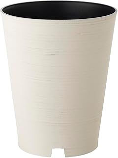 リッチェル グレーニーポットカバー 8号鉢向け アイボリー 鉢カバー 鉢がしっかり隠れるトールタイプ