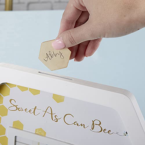 Image of Kate Aspen Sweet as Can Bee Baby Shower, One Size, White