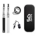 Produktbild 5GVAPE eGo T 1100mAh wiederaufladbare Batterie Elektronische Zigarette 2-Pakete eGo CE4 Zerstäuber Nachfüllbare Shisha Starter Kit,Keine E-Flüssigkeit Kein Nikotin (schwarz weiß)