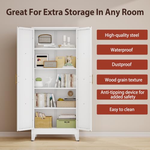Image of PAOFIN 71 inch H Kitchen Storage Cabinet with Doors