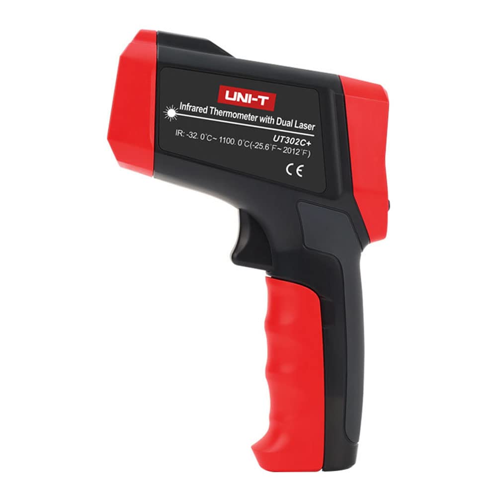 UNI-T UT302C+ Professional Infrared Thermometer CE/RoHS -32?~1100? Accuracy ?0?: ±1.5? or ±1.5%; <0?: ±(1.5?+0.1?/?)