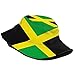Retro Jamaica Bucket Hat for Adult Fashion Doughnut Print Hat Travel Packable Sun Cap Outdoor Hat for Women and Men