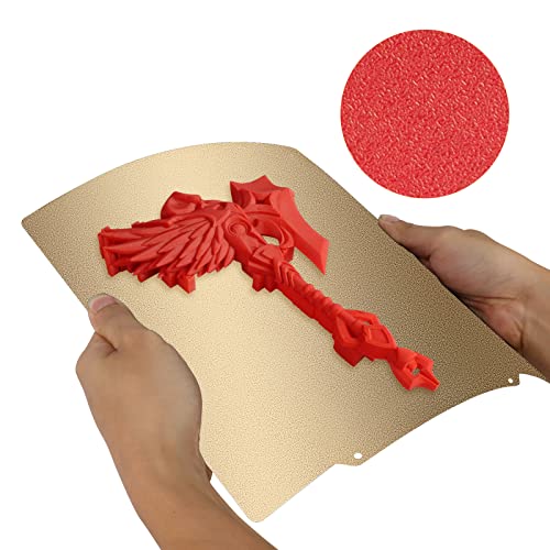 Image of Double Sided Textured PEI Sheet Bed 310x310mm, Flexible PEI Spring Steel Build Plate for CR-10, Artillery SW-X1 /X2, Anet A8 Plus