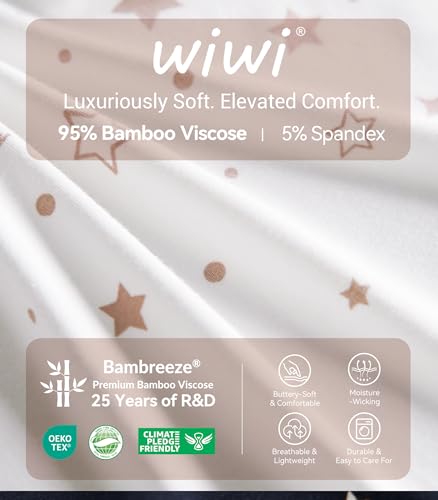 Image of WiWi Viscose from Bamboo Women's Pajamas Set Super Soft Button Down Top and Pants Sleepwear Cooling Pjs S-3X