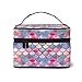 Borsa da trucco da viaggio Borsa cosmetica per le donne Organizzatore grande viaggio per ragazza adolescente, Bilancia sirena colorata12, Taglia unica