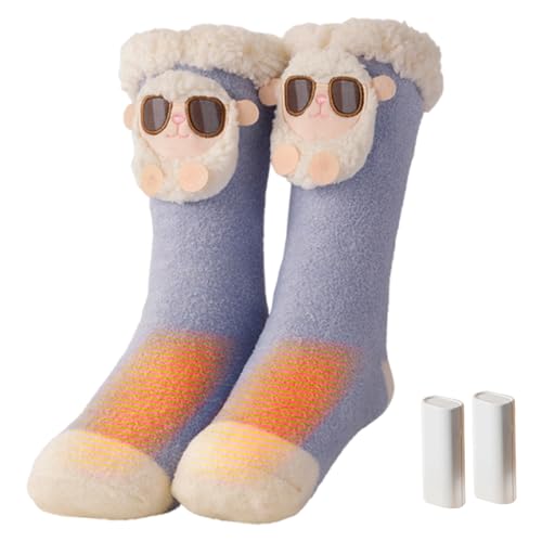 Beheizte Socken Kinder, ADDLIVE Beheizbare Socken mit Akku, Heizsocken Damen Herren, Wärmesocken mit 3 Temperaturstufen, Socken mit Heizung, APP Steuerung, Bis zu 65°C für Outdoor Skifahren Winter