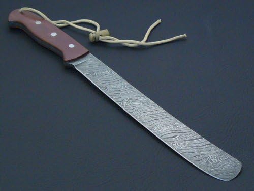 Custom Damascus golok Machete Knife. Micarta Handle.Razor Sharp. Solid Quality Hunter.