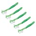 Ymiko False Teeth Brush,5pcs Denture Brush Set Professional Travel Portable Double Sided False Teeth Brush for Elderly (Green)