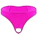 CHICTRY Men's Sexy Jock Strap Briefs Open Front Hole Underwear G-String Thongs Rose X-Large(Waistline 27.5-42.5"/70-108cm)