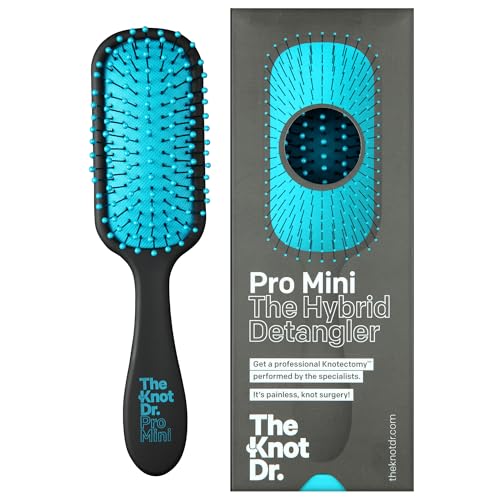 Mini Blue Pro Hairbrush by The Knot Doctor