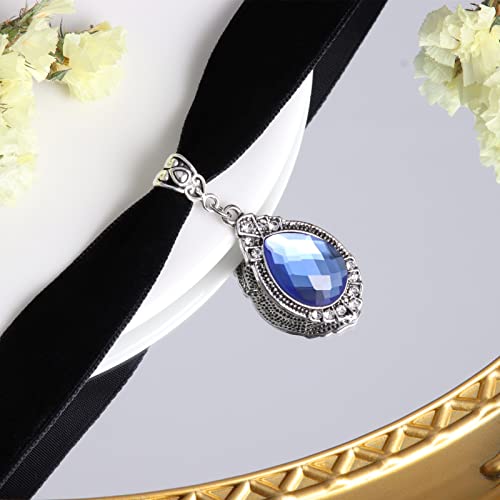 Hexalova Gothic Choker Necklace, Victorian Choker, Grunge Vintage Choker, Goth Choker Collar, Black Velvet Choker Necklace For Women Girls, Gothic Jewelry (7) #TOP1