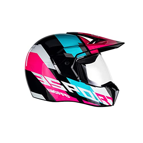 CAPACETE ENDURO MOTO BIEFFE 3 SPORT ADVENTURE PTO/ROSA 58