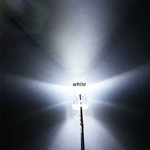 50 Pack 3mm Warm White LEDs - Ultra Bright Water Clear Round Top DIP LEDs 12,000-14,000 Mcd - View #9