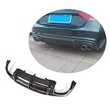 YHCHONGQENB Labio difusor Trasero de Coche, Compatible con Audi A5 S5 8T Coupe 2 Puertas 2012-2014 Fibra de Carbono Alerón difusor del Labio del Parachoques Trasero Kit de carrocería