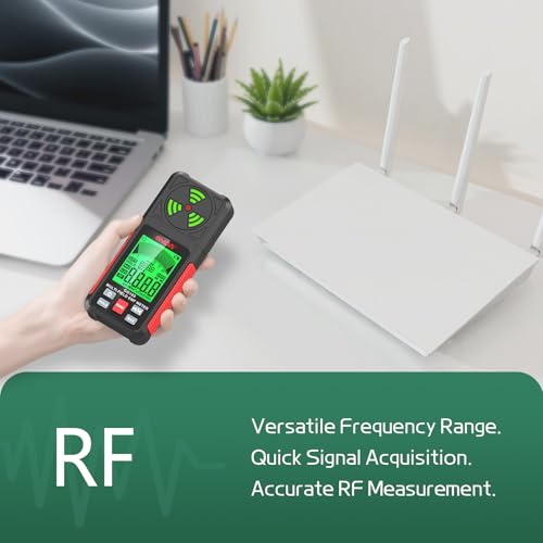 Image of ZEMIRO CHARGE EMF Meter Rechargeable Digital Electromagnetic Field Radiation Detector, 3-in-1 Handheld LCD EMF Detector for EF, RF, and MF, Ideal for Home, Office, Outdoor Use, and Ghost Hunting