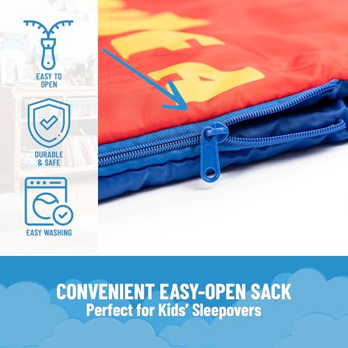 Image of Jay Franco Disney Pixar Cars One of A Kind Slumber Sack - Cozy & Warm Kids Lightweight Slumber Bag /Sleeping Bag - Featuring Lighting McQueen