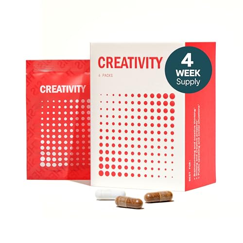 Thesis Creativity - Nootropic Brain Support Supplement - Supports Learning & Memory, Verbal Fluency, and More - Ashwagandha, Agmatine, L-Theanine & More - 1 Month Supply (24 Servings)