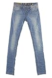  Desigual Röhrenjeans Damen Jeans Pipe Used Look Stretch, Hosengrößen:W30
