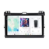 MekedeTech DUDUAUTO DUDU5 Android Screen for Toyota Prado 120 2004-2009 Android Car Radio 9.5 inch Wireless Carplay Head Unit,4G RAM 64G ROM