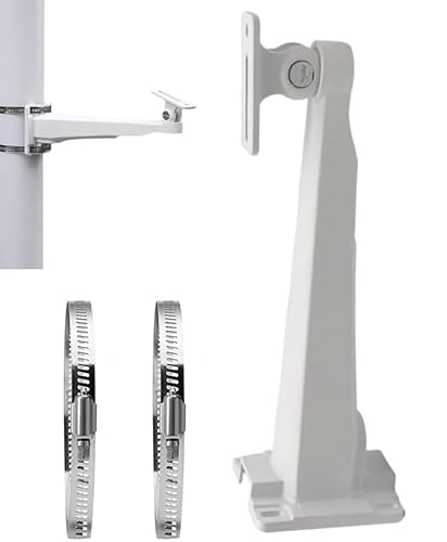CTXSumTec 10.6" CCTV Security Camera Wall Pole Mounting Loop Bracket,Arm Support Monitoring Pole Hoop Bracket Surveillance Camera Wall Mounted/Pole Mounted for CCTV Security Camera PTZ Dome - Image 7