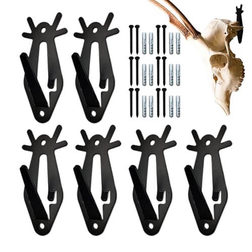 Montaje De Pared De La Cabeza De Ciervos - 6 PC Taxidermia Decorativa Tribulador De Trofeos De Trofeo | Decoración De Caza Rústica Para Sala De Estar, Dormitorio, Pasillo, Escalera, Albergue, Cabaña,
