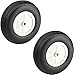 Bettomshin 2Pcs 3.5 inch RC Model Airplane Super Light Sponge Tire Tail Wheel Tire and Wheel Sets for RC Car Airplane PU Sponge Tire with Plastic Hub