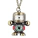 Zarte Roboterform Taschenuhr Bronze Legierung Praktische Kompassanzeige Anhänger Uhr Halskette Stunde Spielzeug Geschenk für Männer Frauen Kind