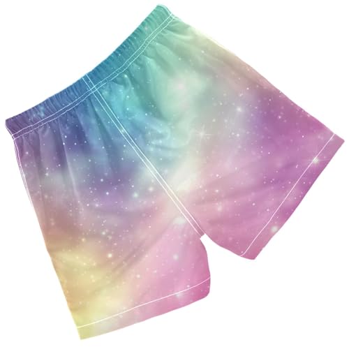 Pigsaly Boys' Swim Board Shorts Rainbow Pink Gradient Boy's Swim Trunks Kids Swimwear 5T2