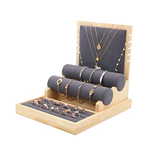 Expositor de Exclusivo Expositor de Madeira Fotografia Adereços Removível Prateleira Brincos Exposit