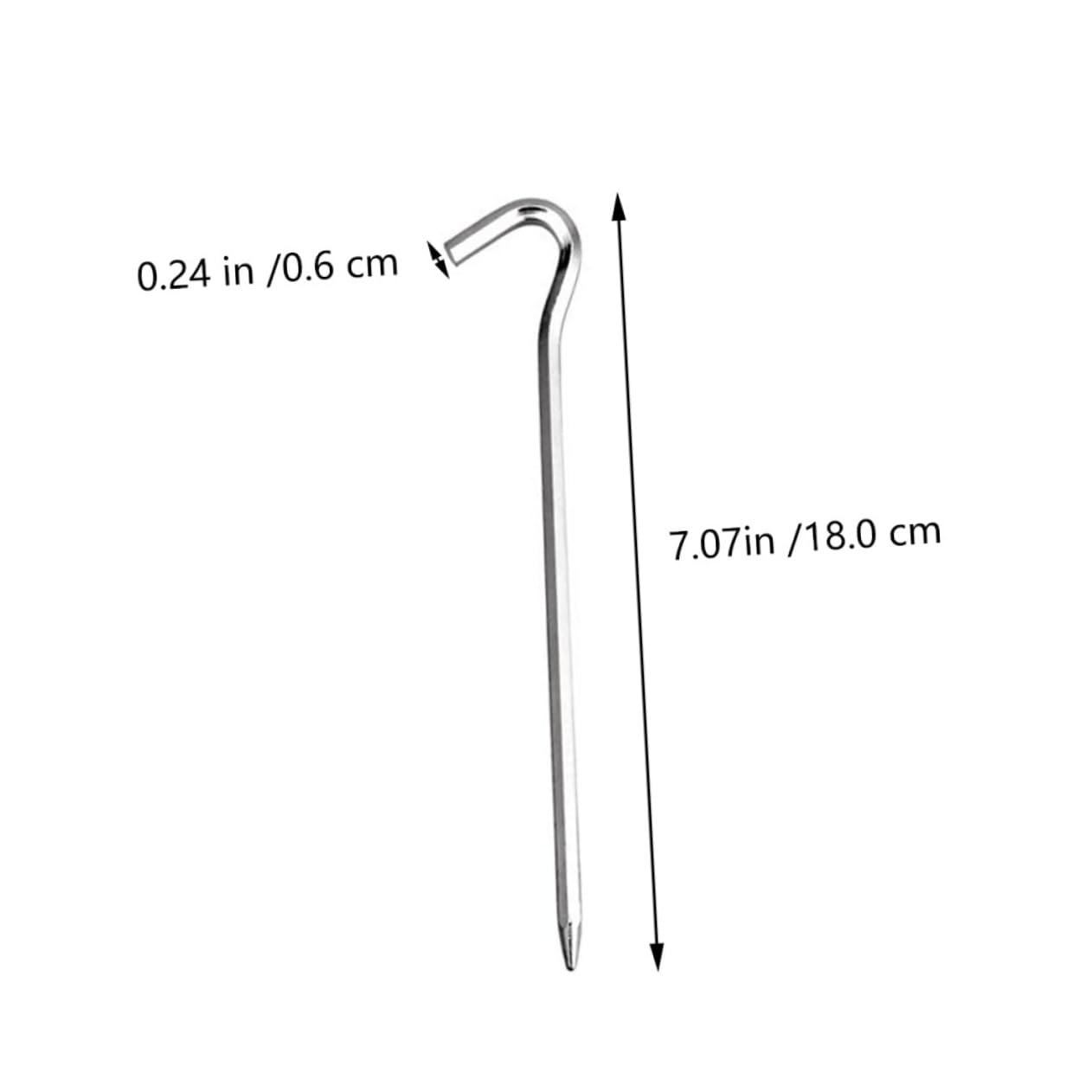 OSOLADY 16Pcs Heavy Duty Tent Stakes Hexagon Camping Pegs with Coating Durable Aluminum Alloy Tent Fixed Tool Awnings and