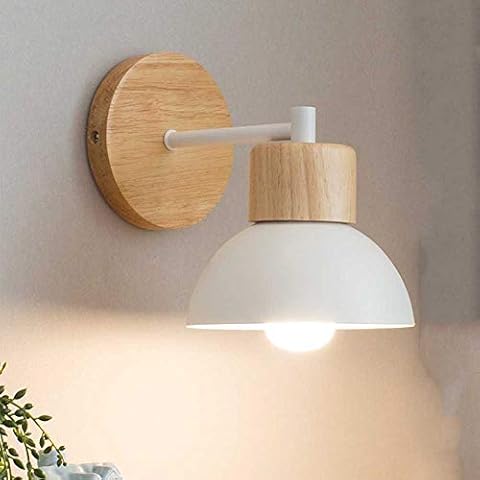 Lámpara de pared ChaoZan Madera Metal Cover