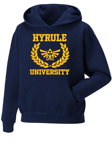 Inspired Crest of Hyrule University Hoodie Boys Gaming hoodies| Cool Video Game Fan Premium Quality Unisex Pullover Jumper TV Shows Boys Hoodie for UK Men/Women/Kids for Fans, Birthday Christmas