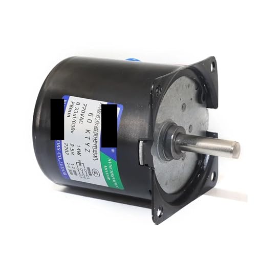 Moteur synchrone 60KTYZ 220V 15 rpm avec engrenages en métal et arbre de 8mm