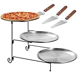 4-teiliges Tablett-Set – Kuchenspatel, Dessertständer, Pizzaheber und Servierutensilien für Partys, Hochzeiten und Backen zu Hause – perfekt für Unterhaltung und als Geschenk