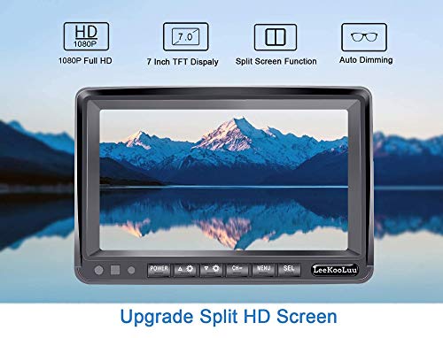 image for LeeKooLuu FHD 1080P Digital Wireless 2 Backup Cameras for RVs/Travel T