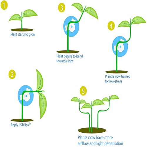 Miniatura 4 de Gvrxec 40 Piezas Plant Bender, Clip Ajustable 360 Para Entrenamiento De Tallo De Plantas, Pinzas Para Entrenamiento De Tallo De Plantas, Flexión Para Plantas De Baja Carga, Entrenamiento De Plantas,