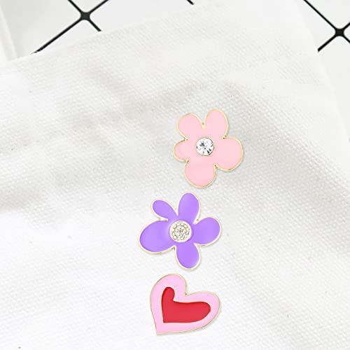 TianWlio Valentinstag Fettes Herz Öl Tropfset Brosche Kleidung und Accessoires Dekoration Musiknote Brosche (A, One Size)