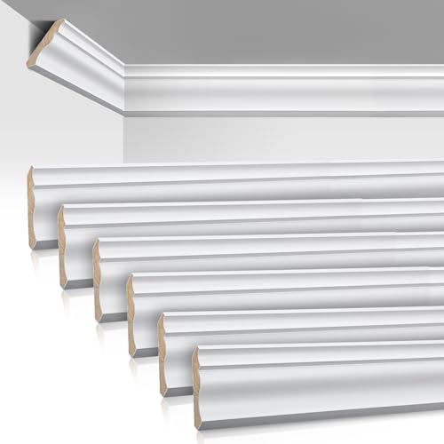 Marsui 6 Pcs Wooden Crown Molding