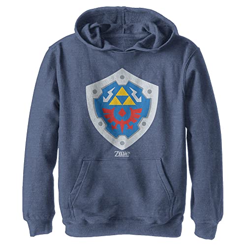 Nintendo Scudo Hylian per bambini, Navy Blue Heather, Medium