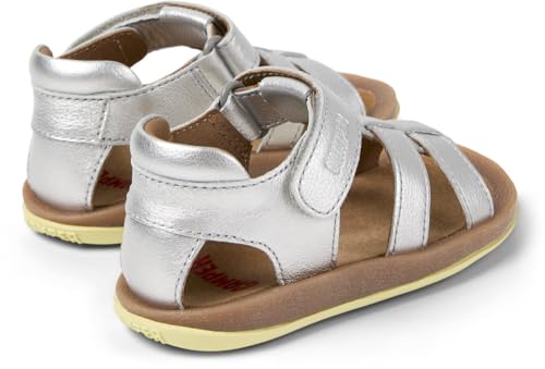 Camper Bicho K800628, Sandalo Con Cinturino A T Bimba 0-24, Grigio Medio 003, 22 Eu - 2