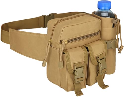 Bolsa De Riñonera Táctica Bolso De Cintura Impermeable Mochila De Bandolera Militar Táctical Bolsa De Múltiple Función Para Aire Libre Correr Senderismo Ciclismo Camping,Facile Da Trasportare A